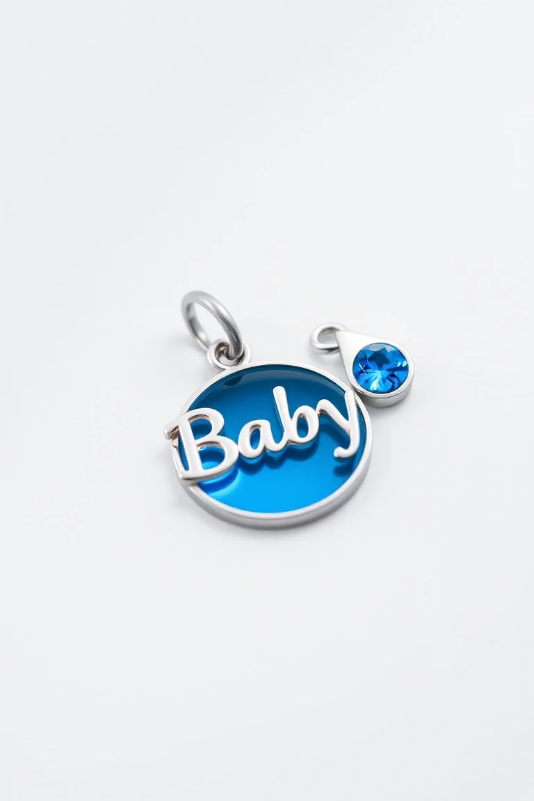 Sterling Silver Blue Birth Certificate