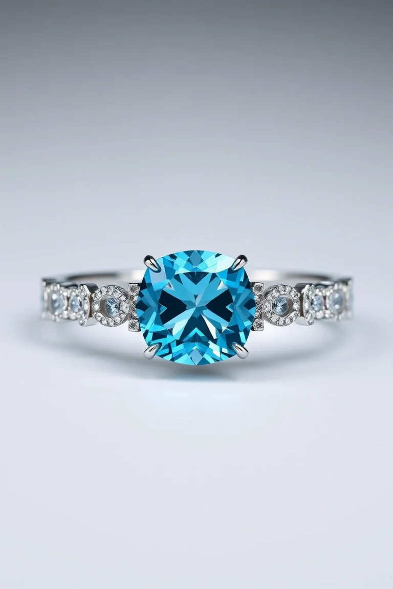 Sterling Silver Blue Topaz Bracelet