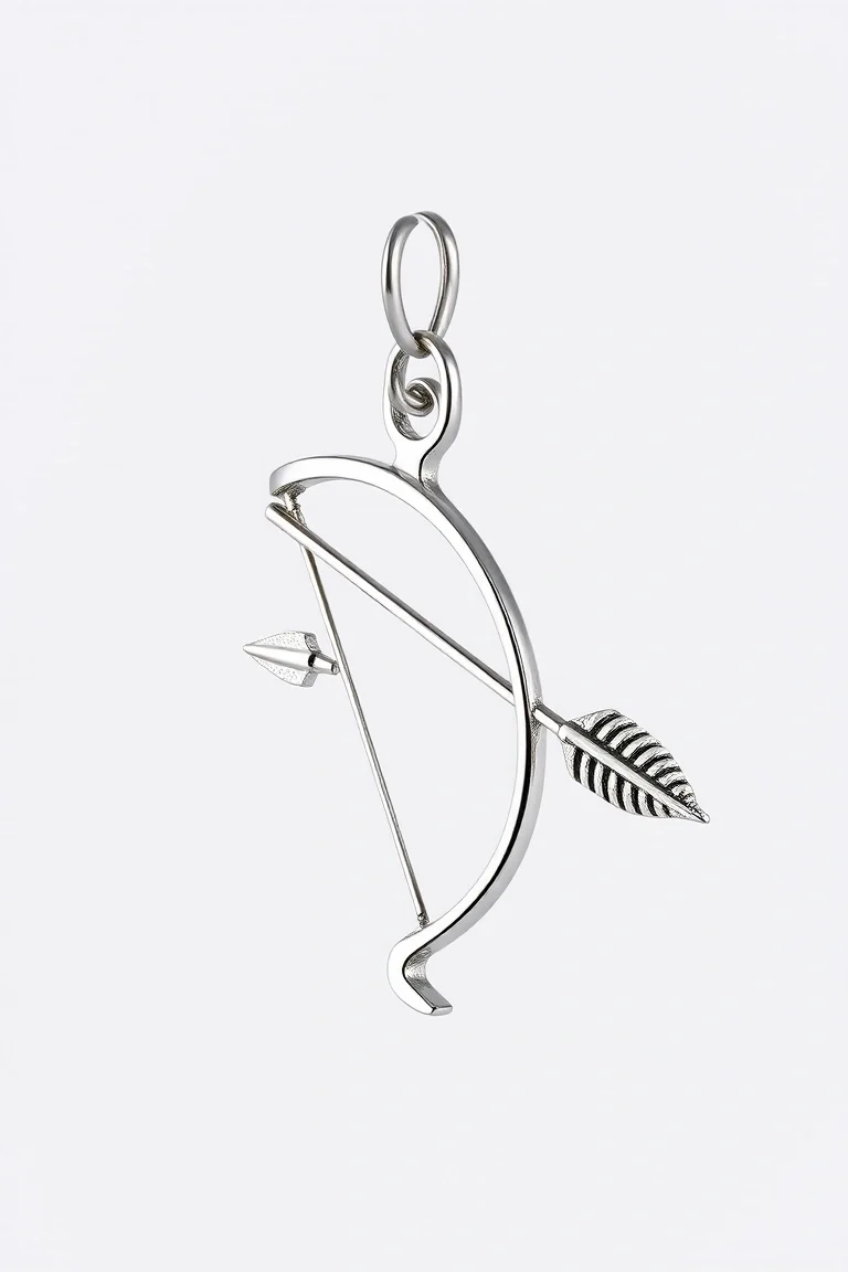 Sterling Silver Bow And Arrow