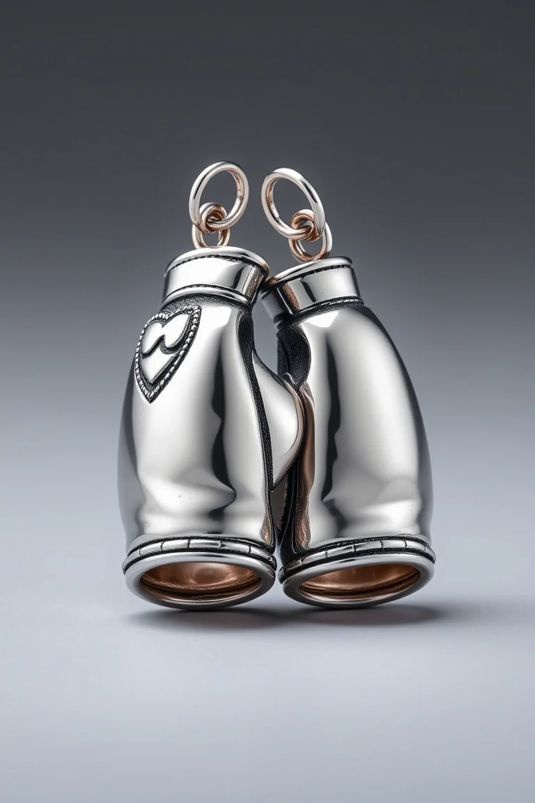 Sterling Silver Boxing Gloves