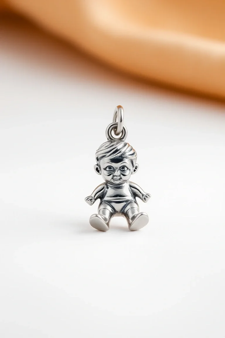 Sterling Silver Boy Charm