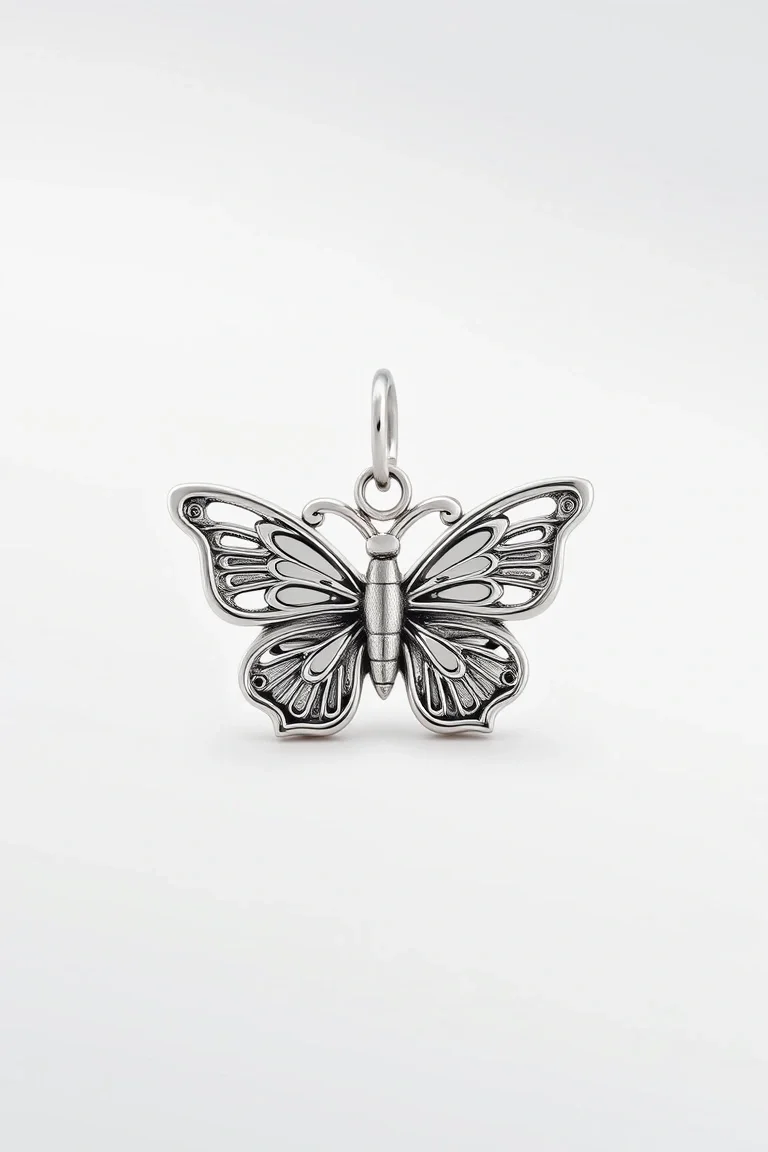 Sterling Silver Butterfly Charmholder