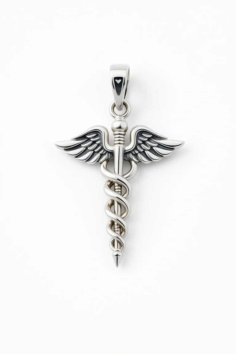 Sterling Silver Caduceus