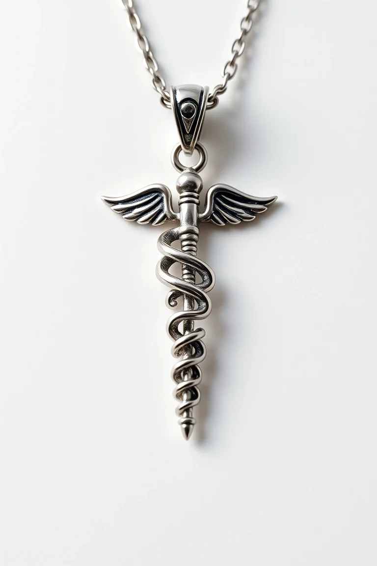 Sterling Silver Caduceus