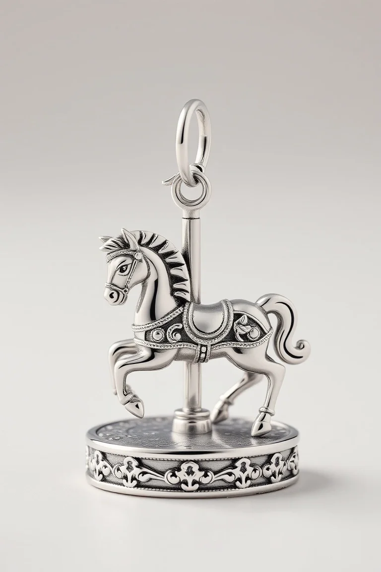 Sterling Silver Carousel Horse