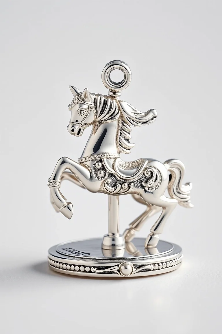 Sterling Silver Carousel Horse