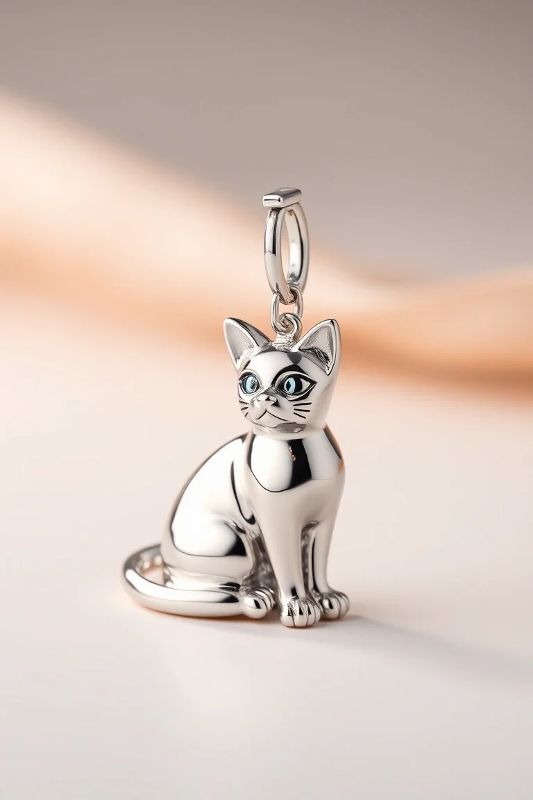 Sterling Silver Cat
