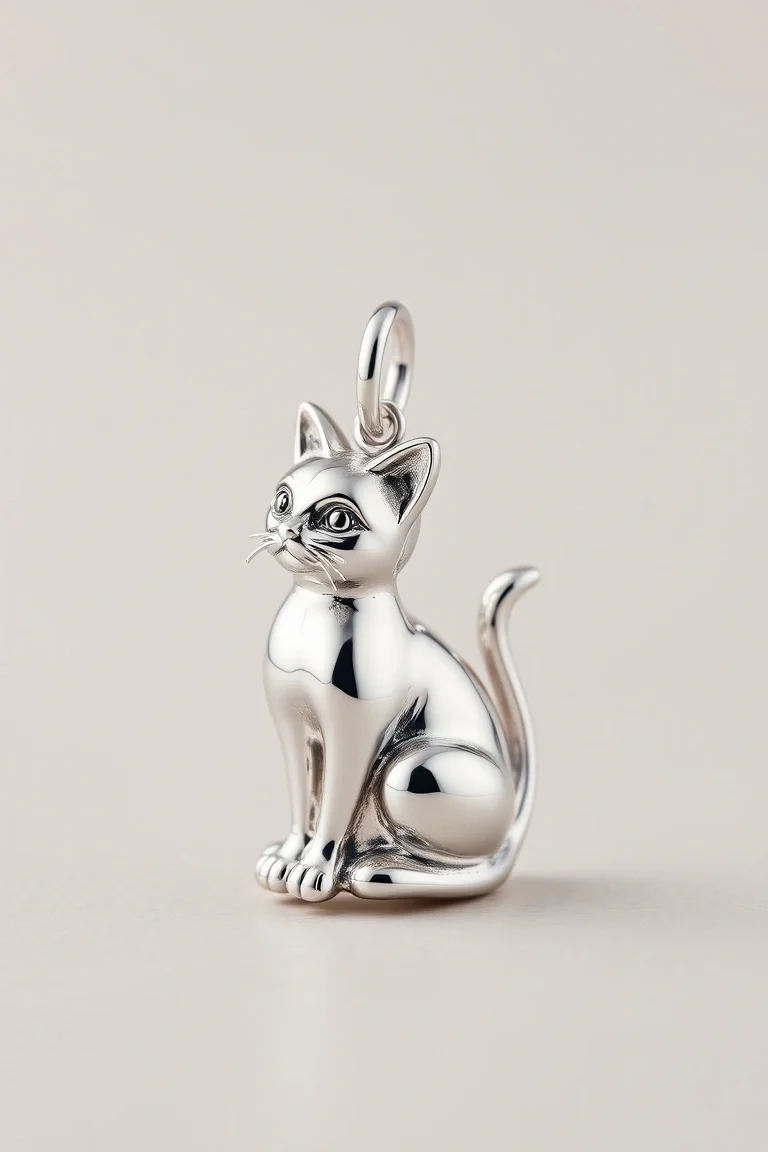 Sterling Silver Cat
