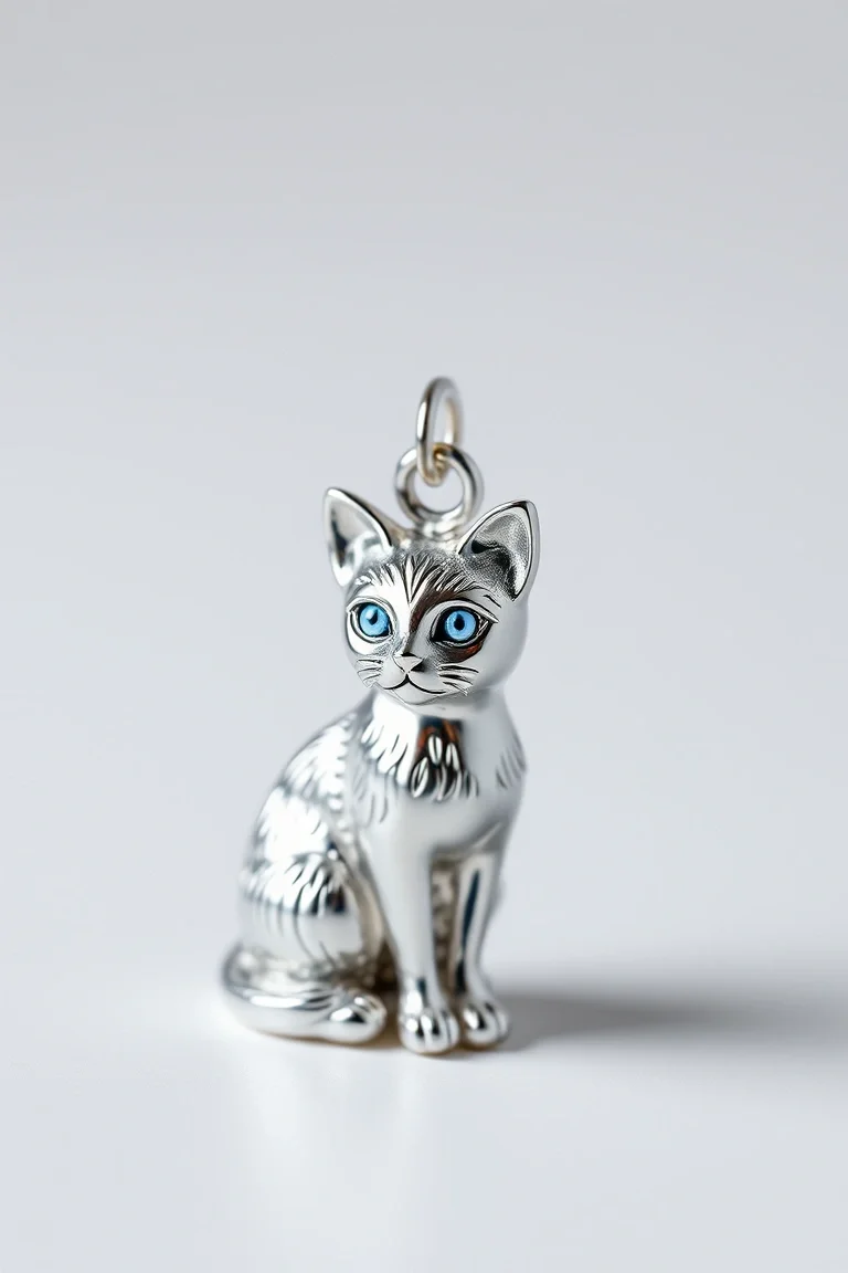 Sterling Silver Cat