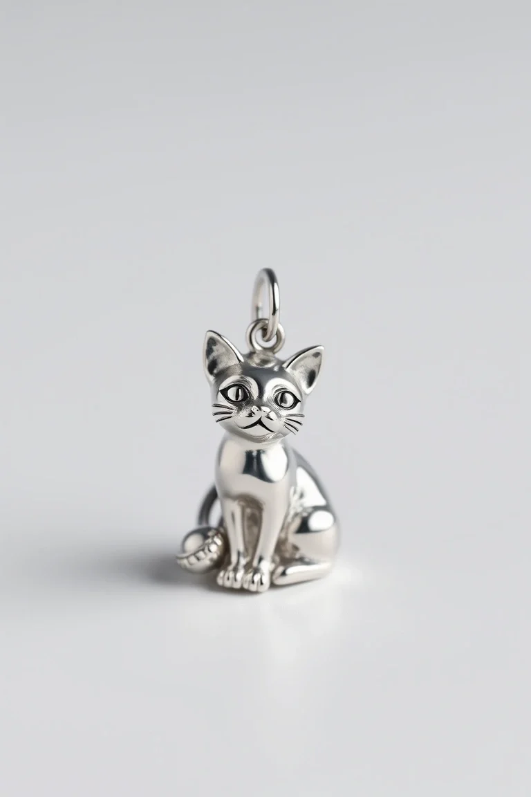 Sterling Silver Cat
