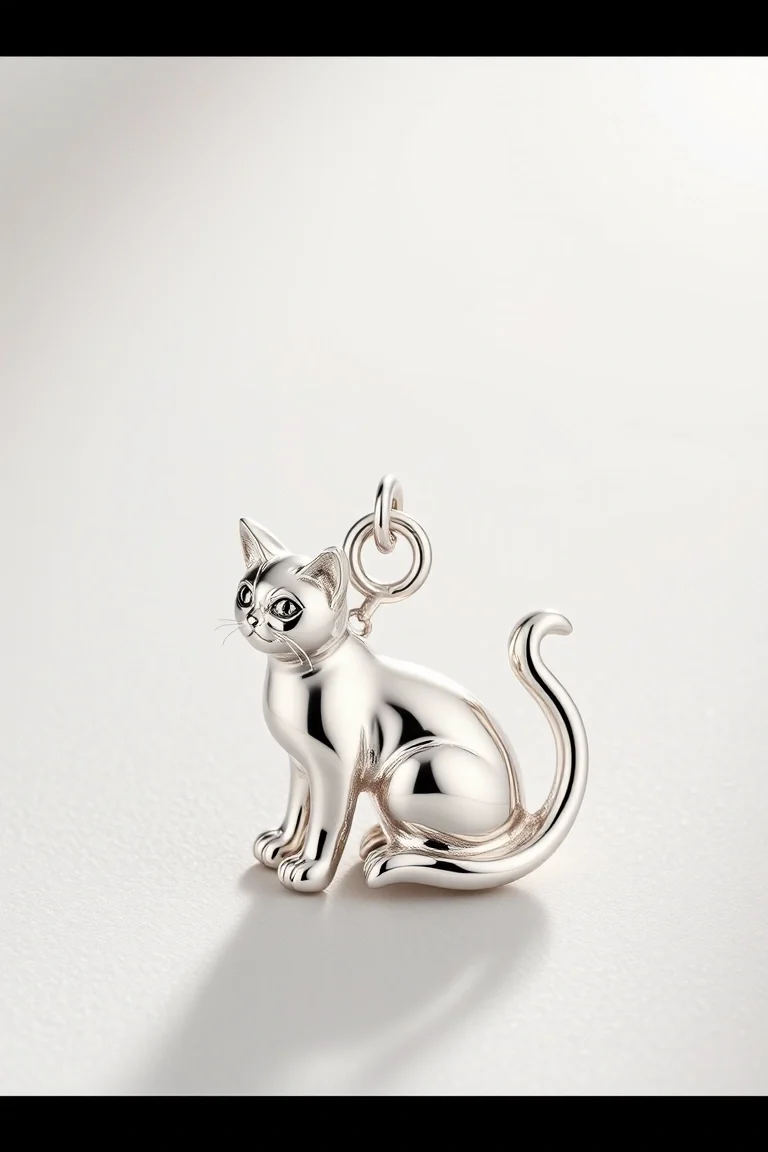 Sterling Silver Cat