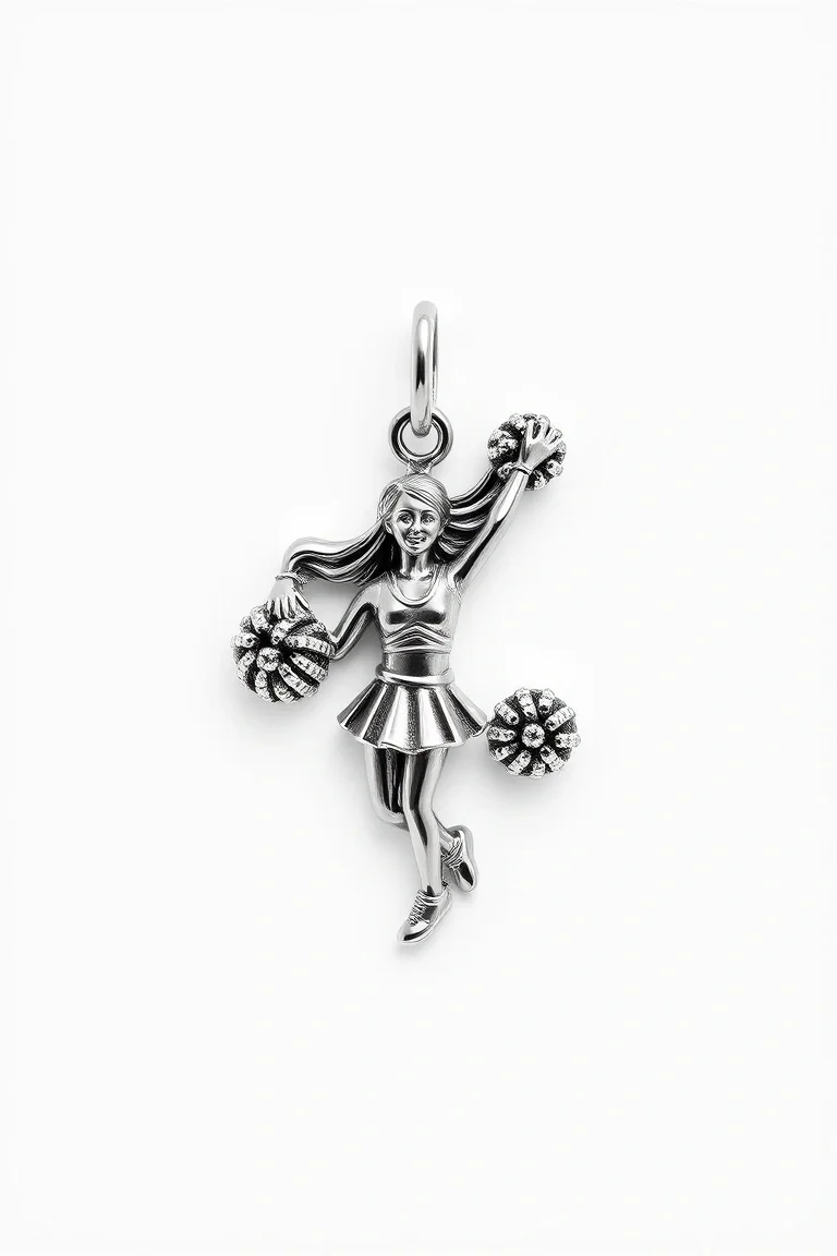 Sterling Silver Cheerleader