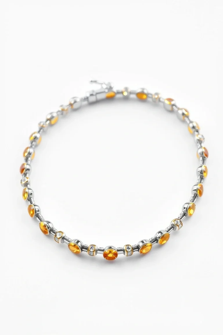 Sterling Silver Citrine Bracelet