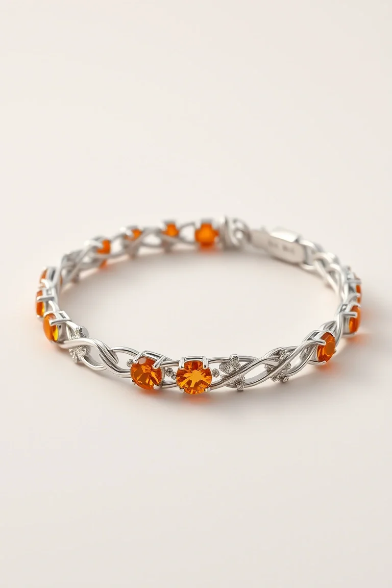 Sterling Silver Citrine Bracelet
