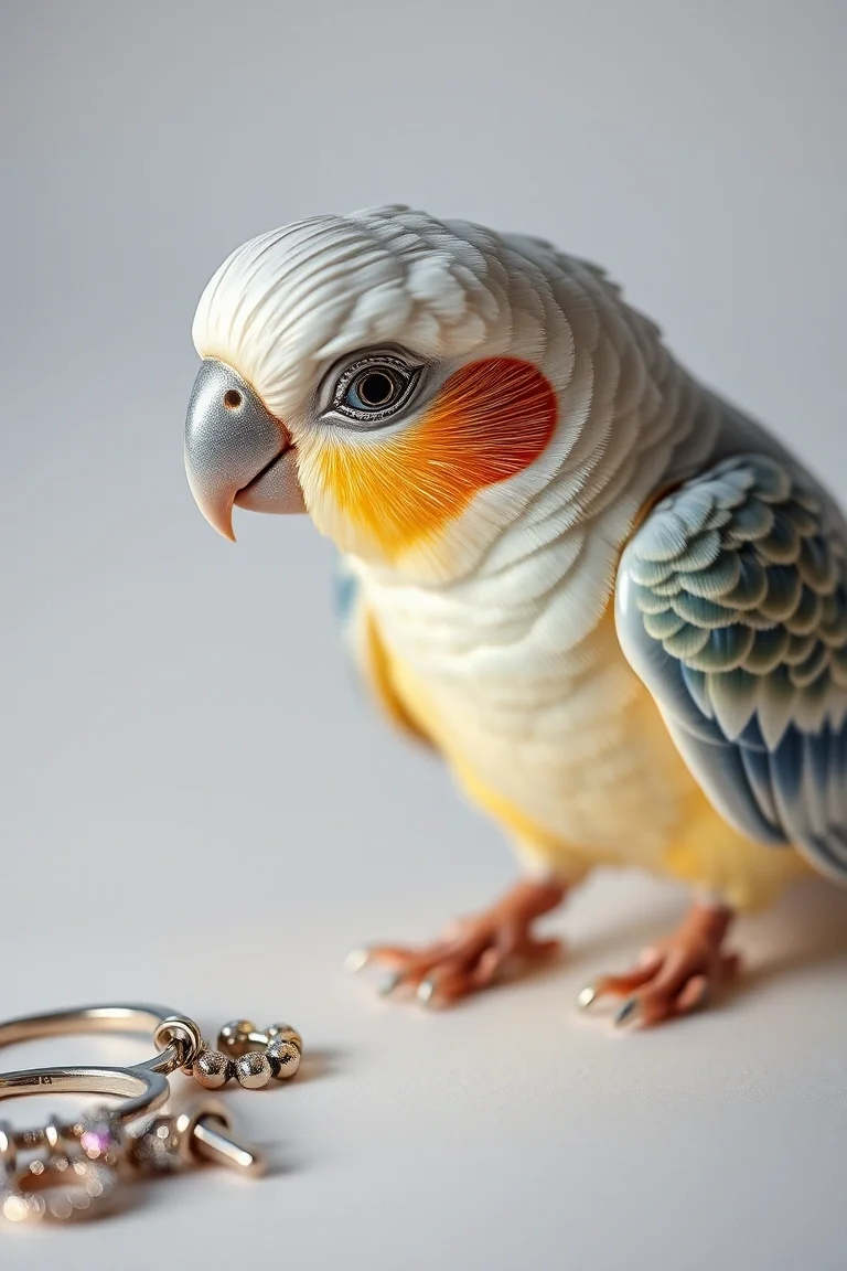 Sterling Silver Cockatiel