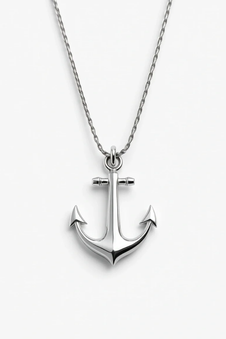 Sterling Silver Concave Anchor Chain 20 In.