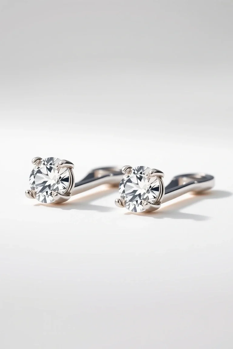 Sterling Silver Cubic Zirconia Slides