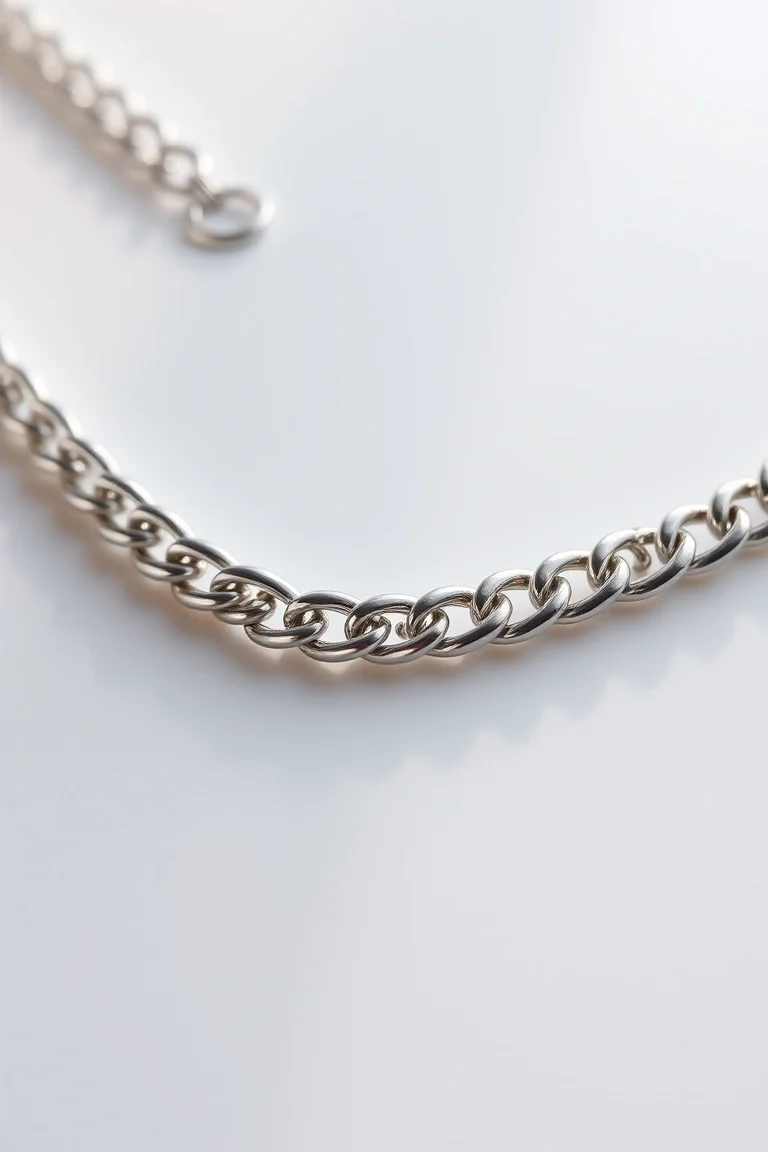 Sterling Silver Curb Chain 16 In.
