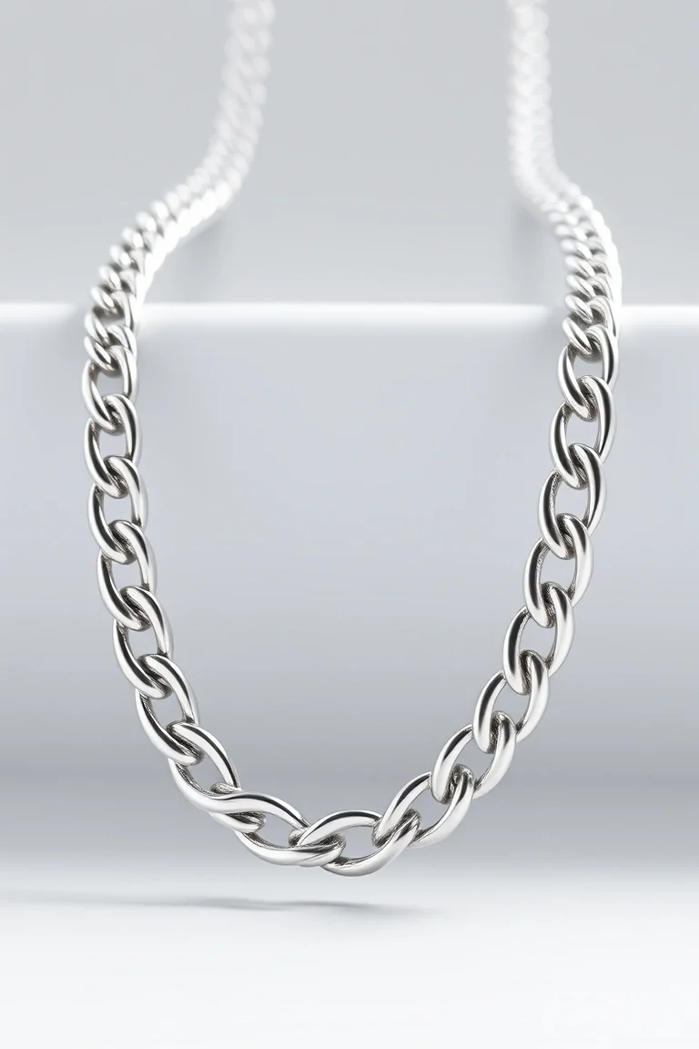 Sterling Silver Curb Chain 18 In.
