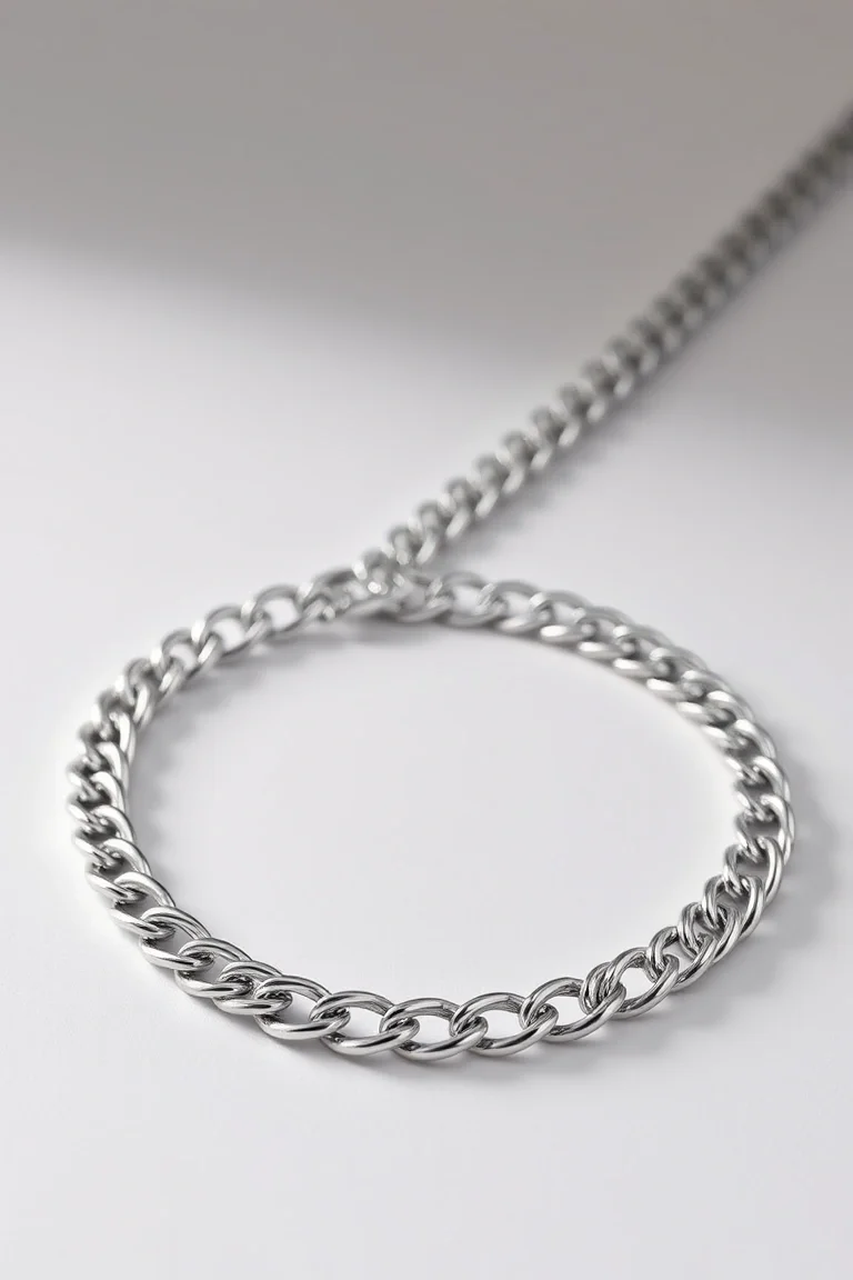 Sterling Silver Curb Chain 18 In.