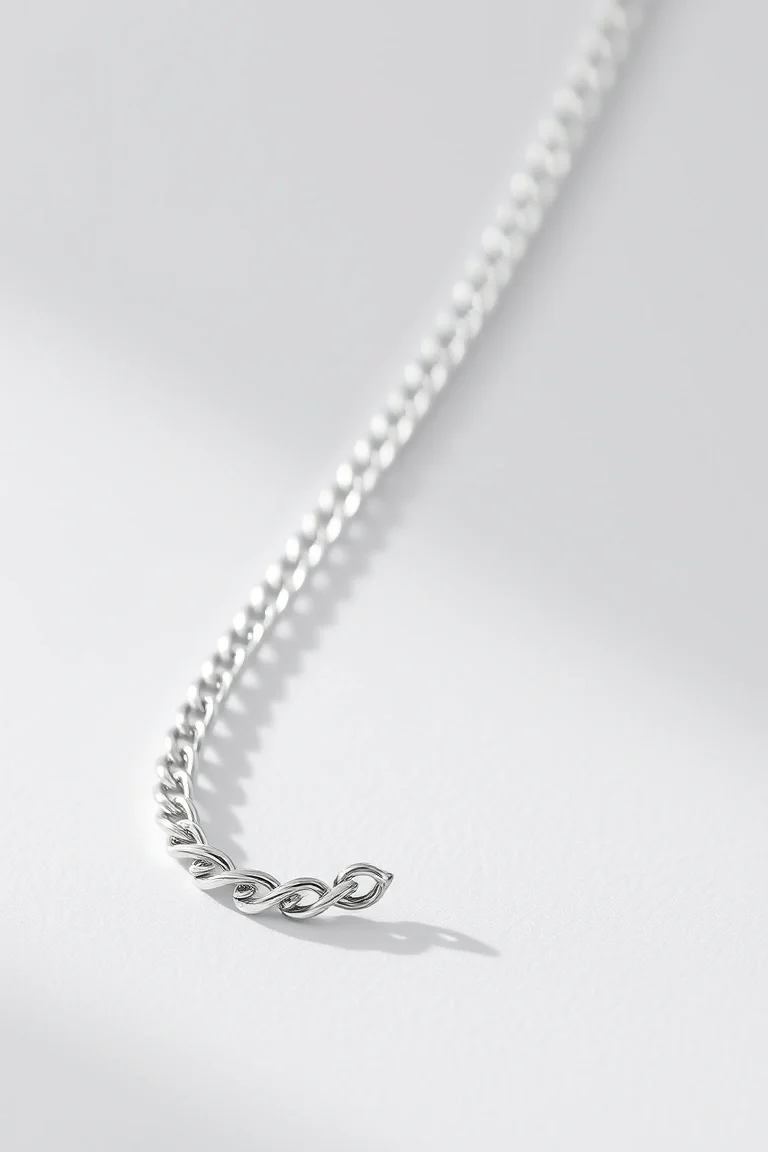 Sterling Silver Curb Chain 18 In.