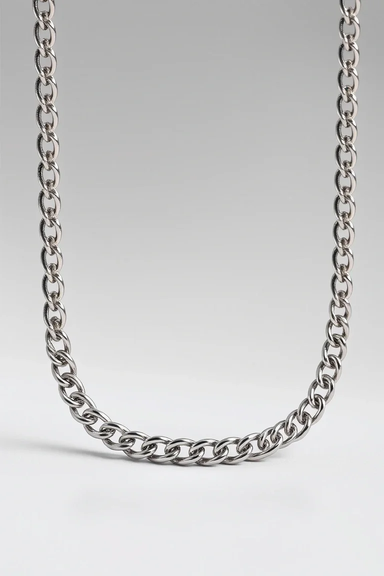 Sterling Silver Curb Chain 20 In.