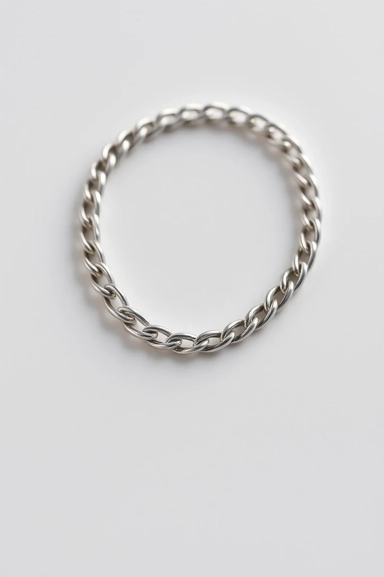 Sterling Silver Curb Chain 20 In.