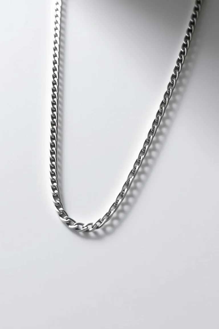 Sterling Silver Curb Chain 20 In.
