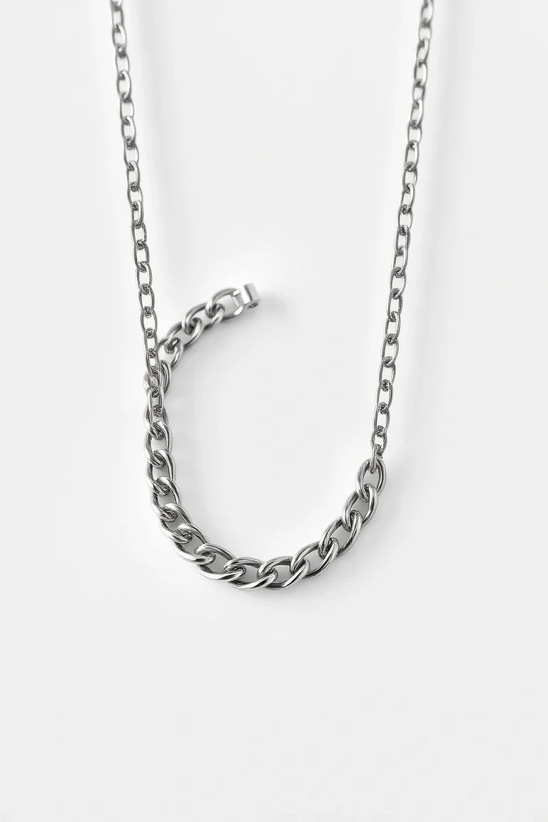 Sterling Silver Curb Chain 22 In.