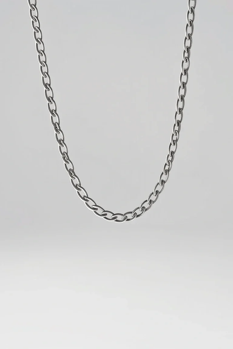 Sterling Silver Curb Chain 22 In.