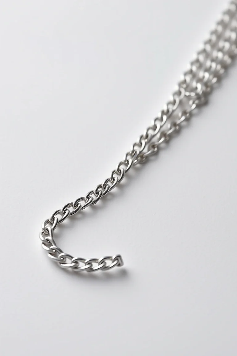 Sterling Silver Curb Chain 22 In.