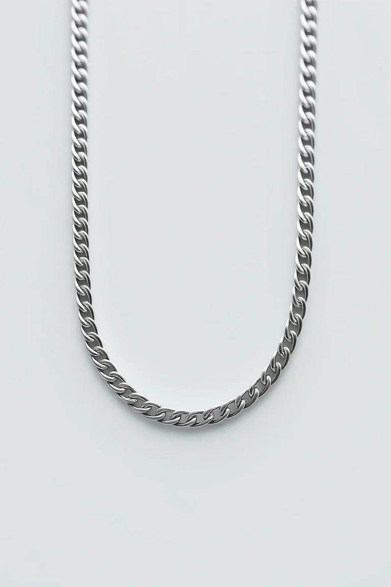 Sterling Silver Curb Chain 22 In.