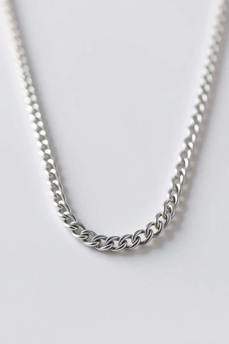 Sterling Silver Curb Chain 22 In.