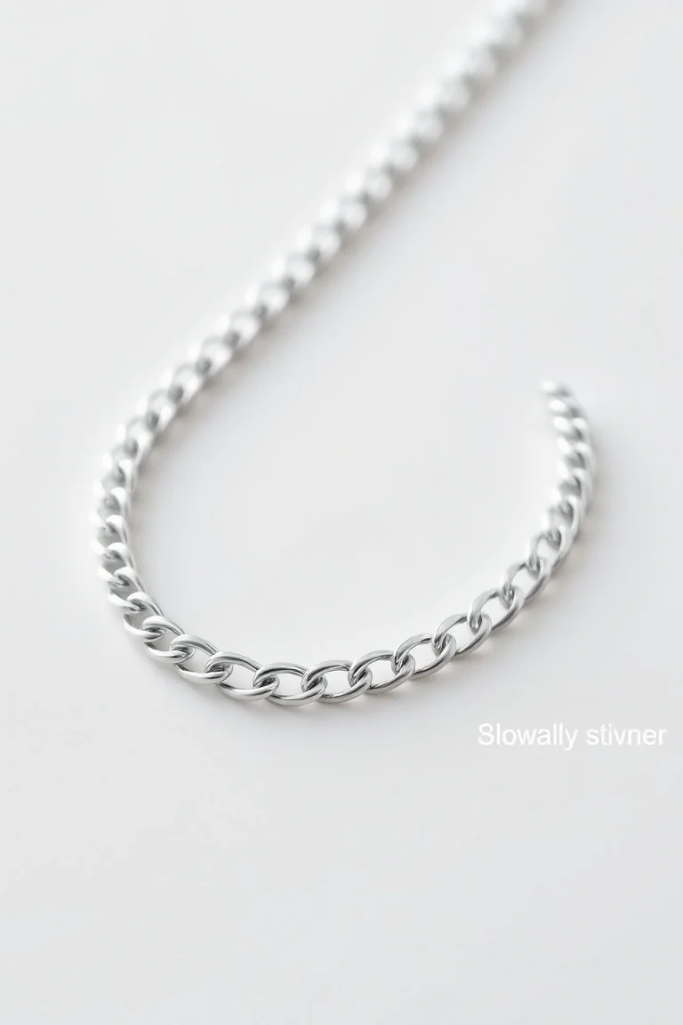 Sterling Silver Curb Chain 22 In.