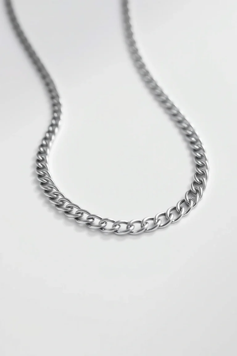 Sterling Silver Curb Chain 22 In.