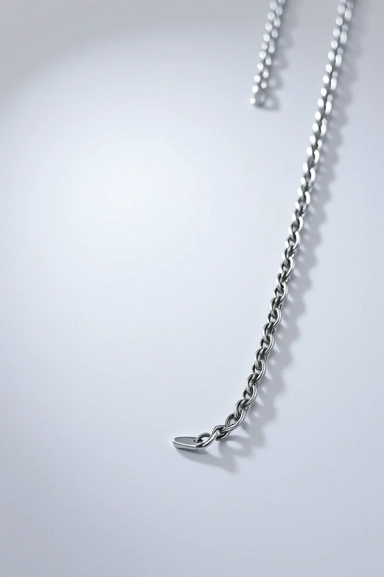 Sterling Silver Curb Chain 24 In.
