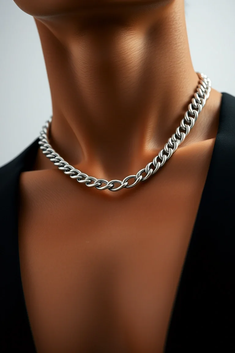Sterling Silver Curb Chain 24 In.