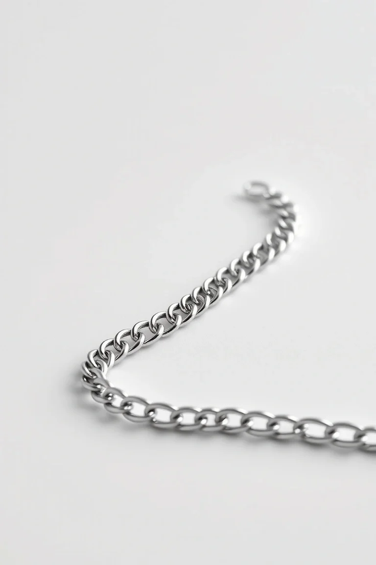 Sterling Silver Curb Chain 24 In.