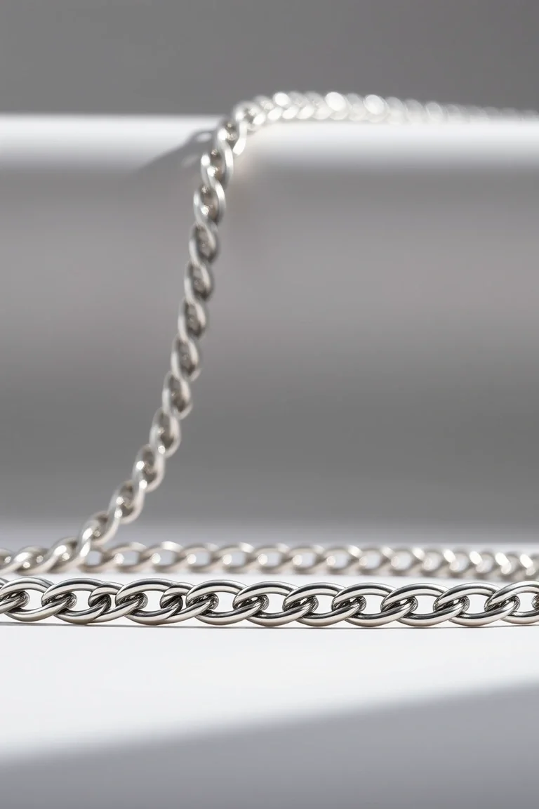 Sterling Silver Curb Chain 24 In.