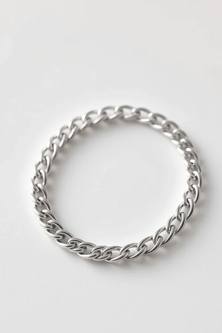 Sterling Silver Curb Chain 24 In.