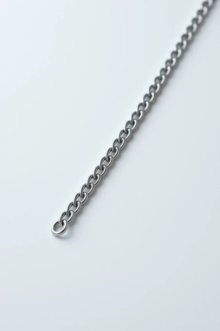 Sterling Silver Curb Chain 24 In.