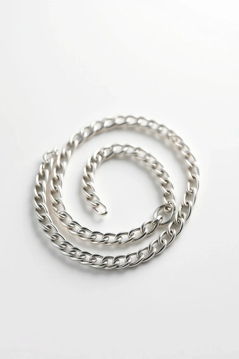 Sterling Silver Curb Chain 24 In.