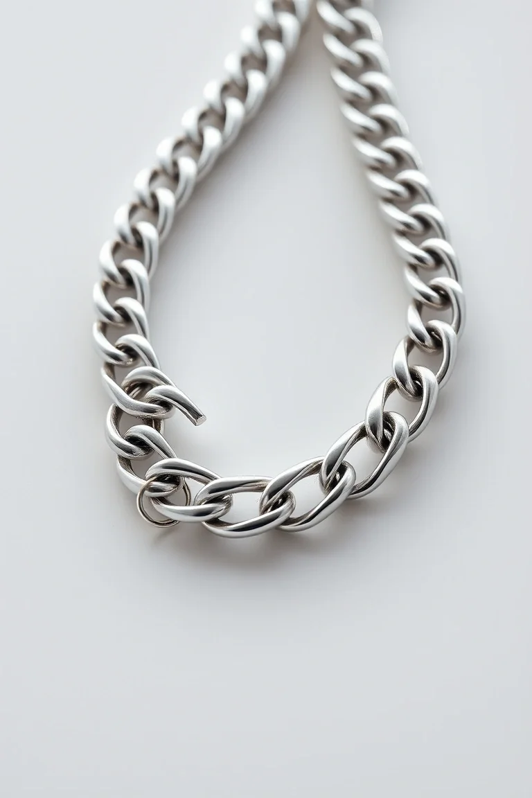 Sterling Silver Curb Chain 7 In.