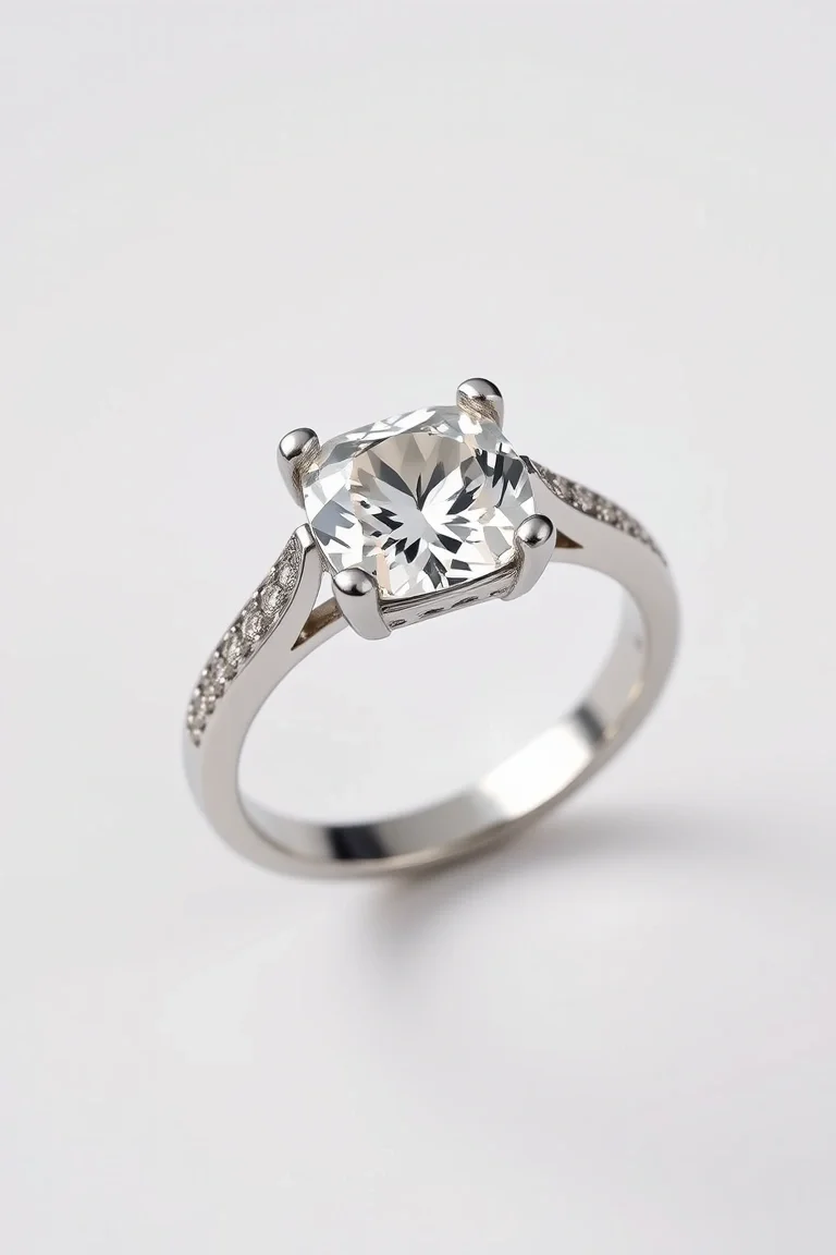 Sterling Silver Diamond Cut Ring