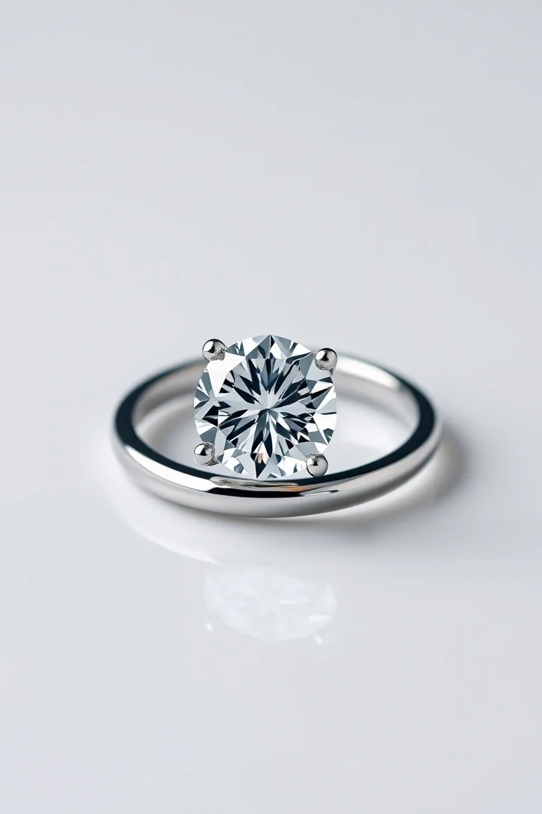 Sterling Silver Diamond Cut Ring