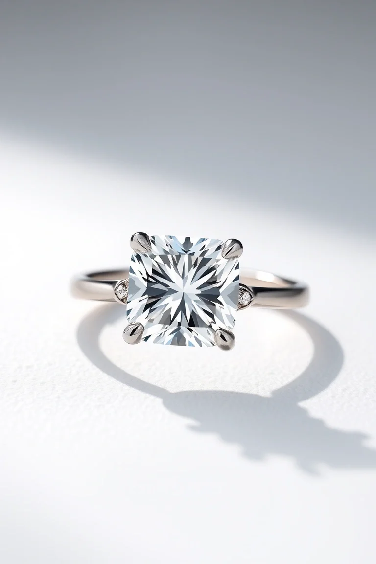 Sterling Silver Diamond Cut Ring