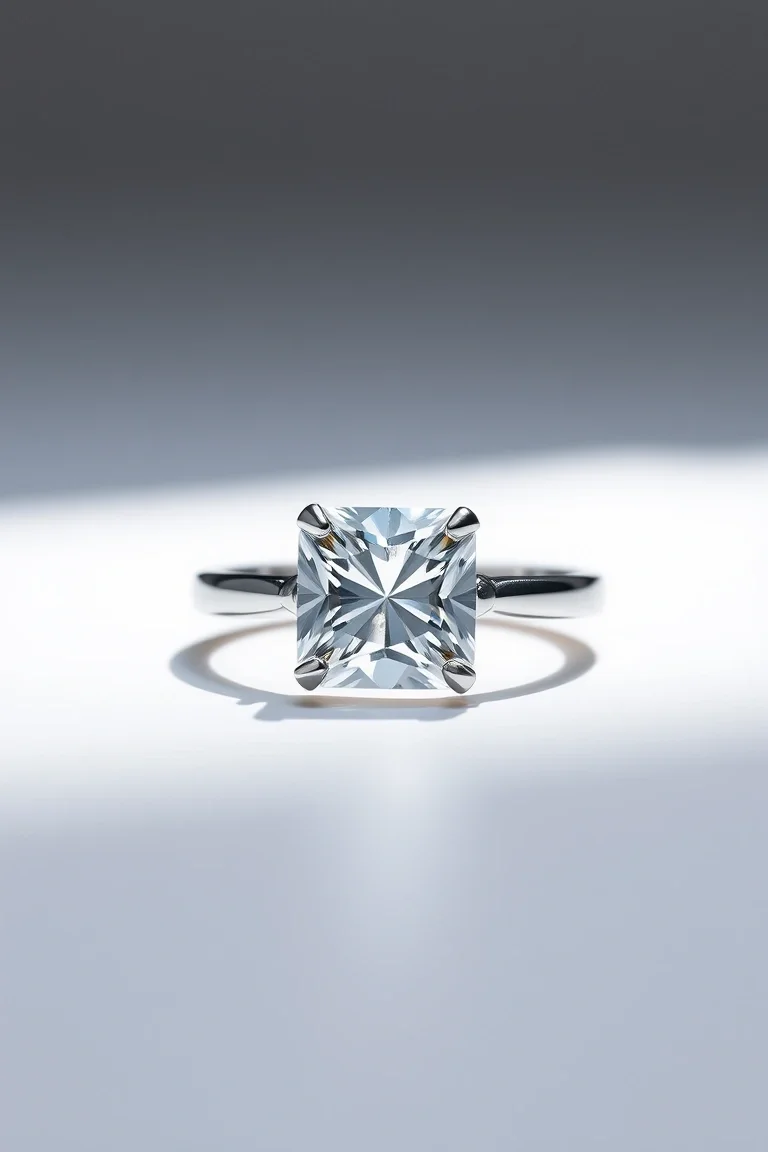 Sterling Silver Diamond Cut Ring