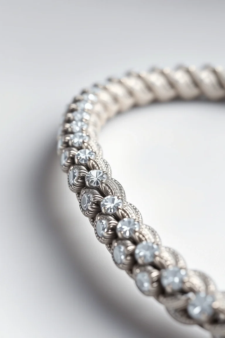 Sterling Silver Diamond Cut Rope 30 In.