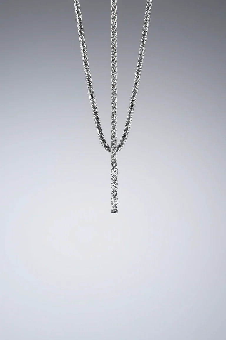 Sterling Silver Diamond Cut Rope 7 In.