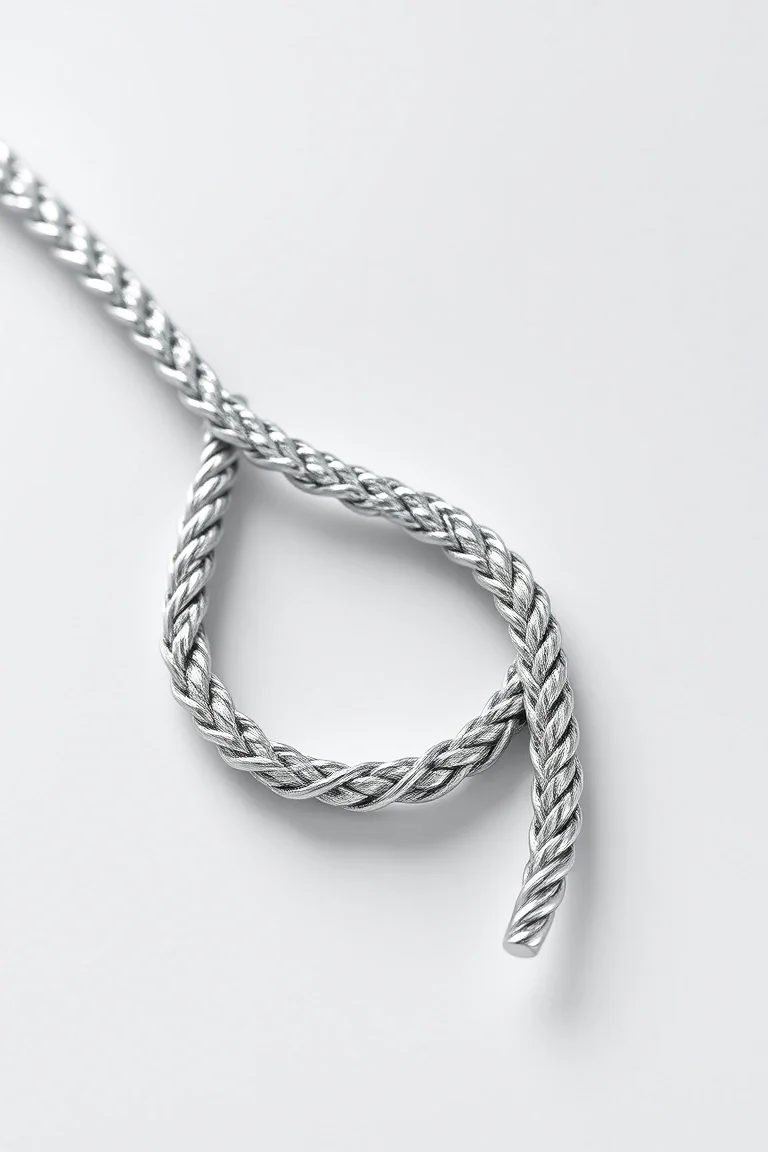Sterling Silver Diamond Cut Rope 7 In.